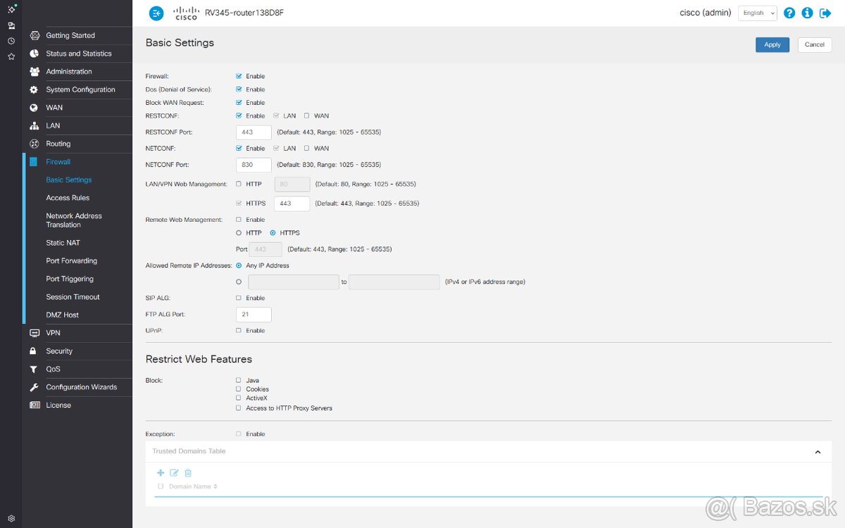 Router CISCO RV345 - 5