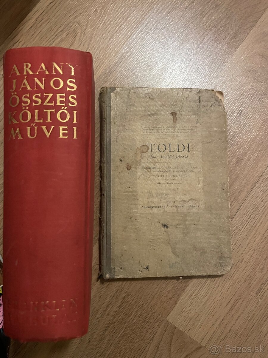 Knihy staré maďarské 1 - 5