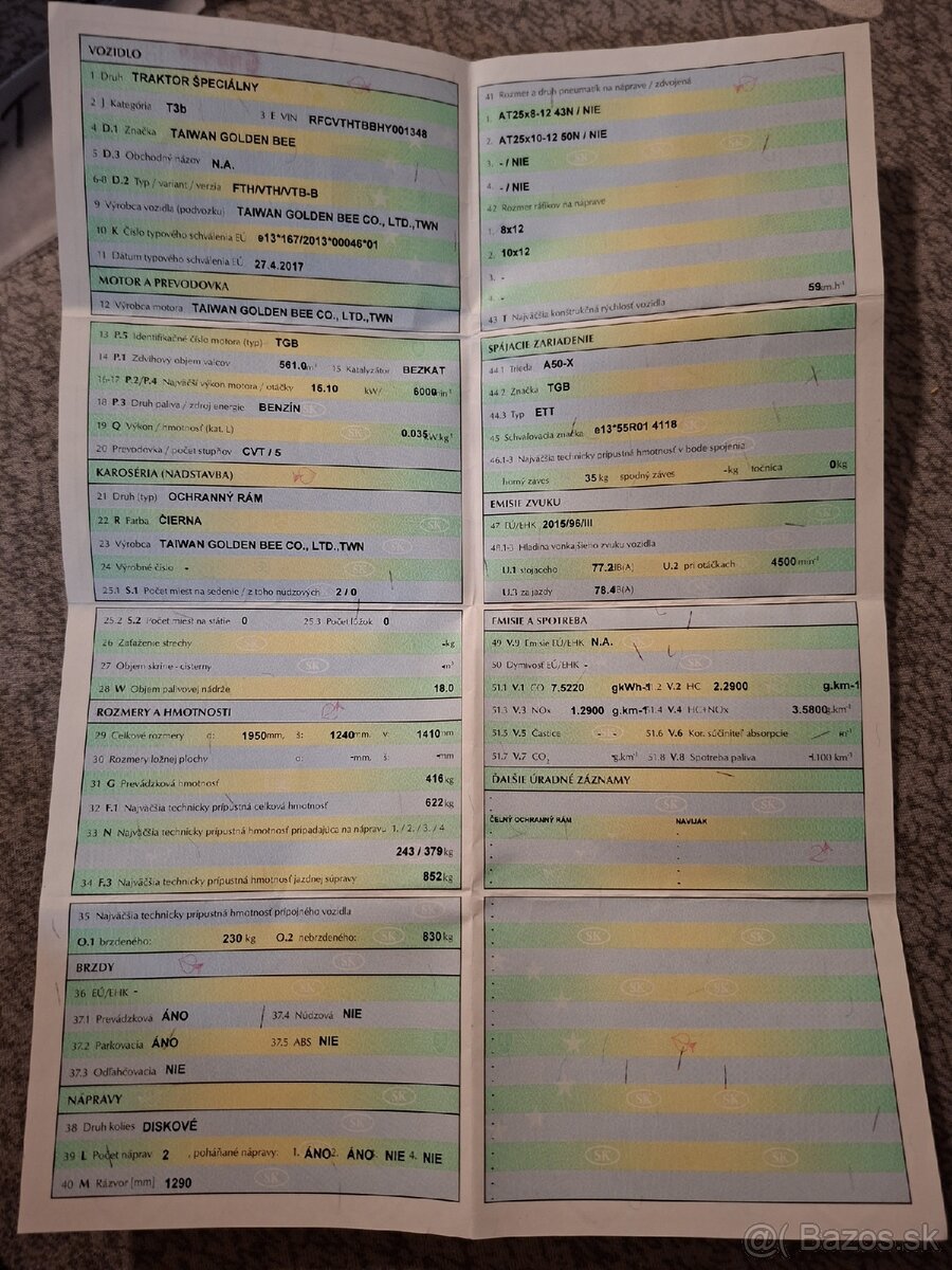 Ṣ̌tvorkolku - Taiwan Golden Bee - 4x4