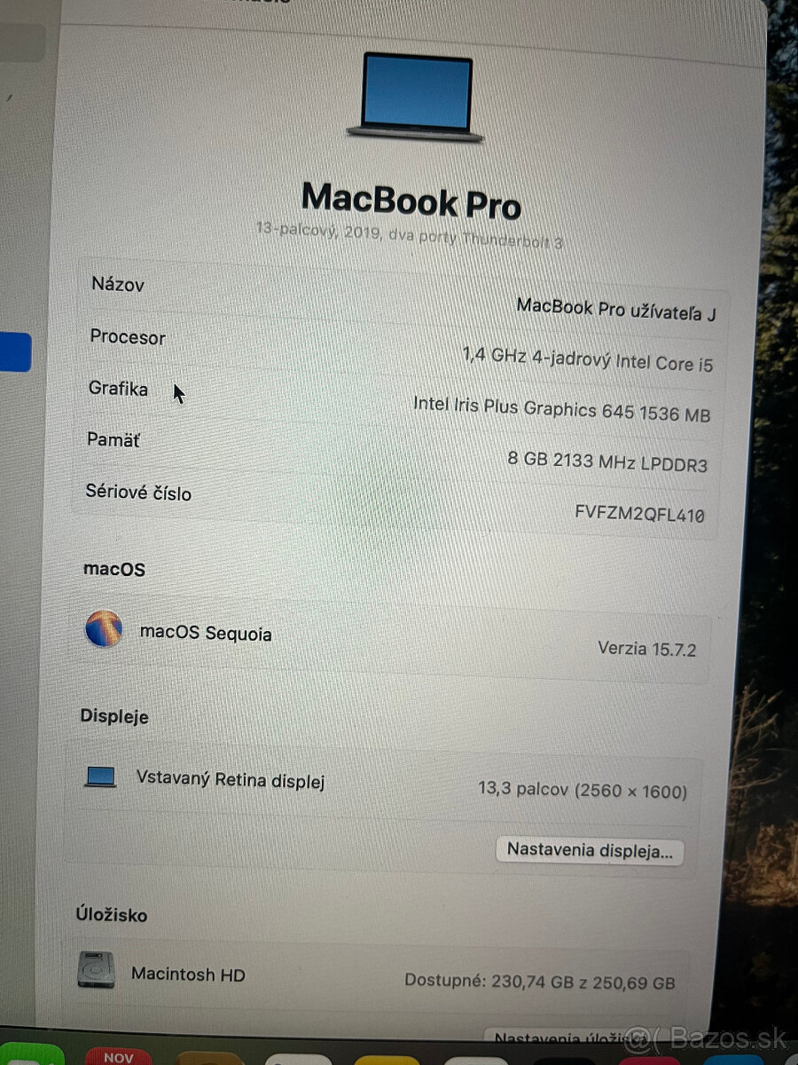 MacBook Pro, 13, 256 GB - 5