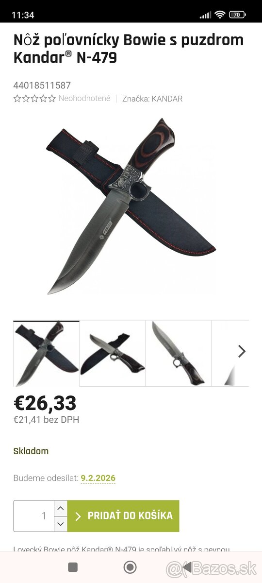 Poľovnícky nôž Kandar - 5