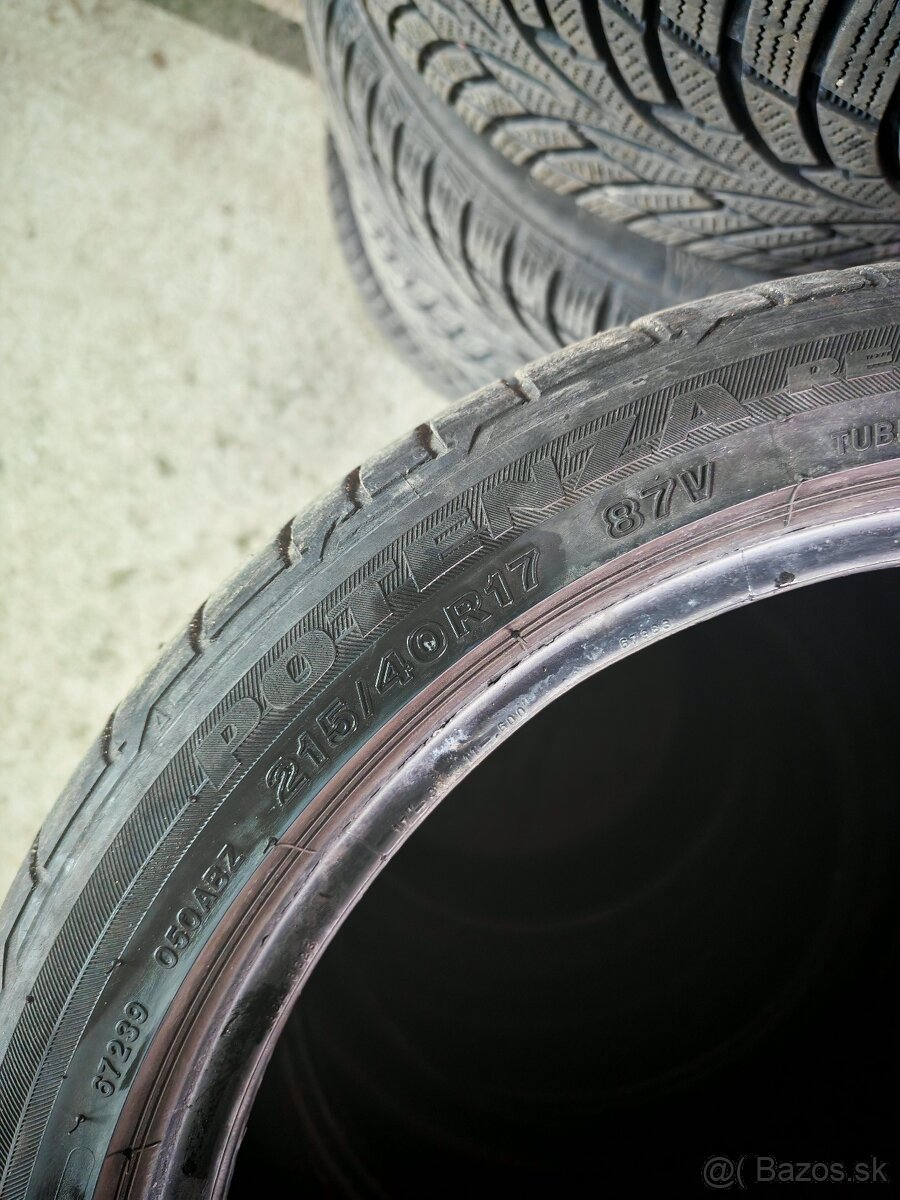 Bridgestone 215/40 r17 letne - 5