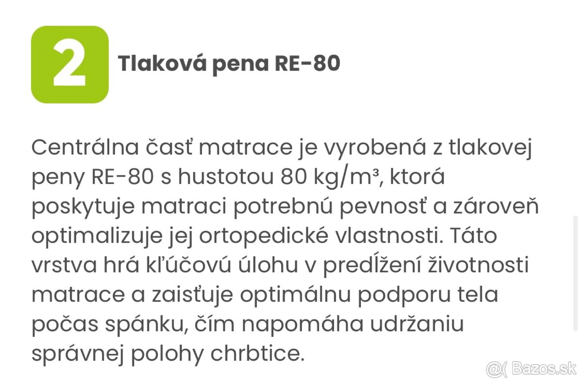 Obojstranný matrac 180x200 - 5