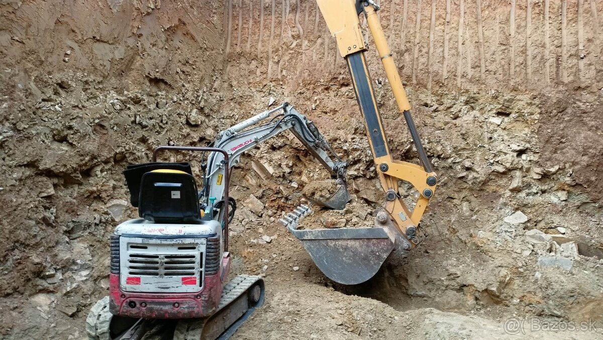 Výkopové a zemné práce minibagrom, Doprava, úprava terénu - 5