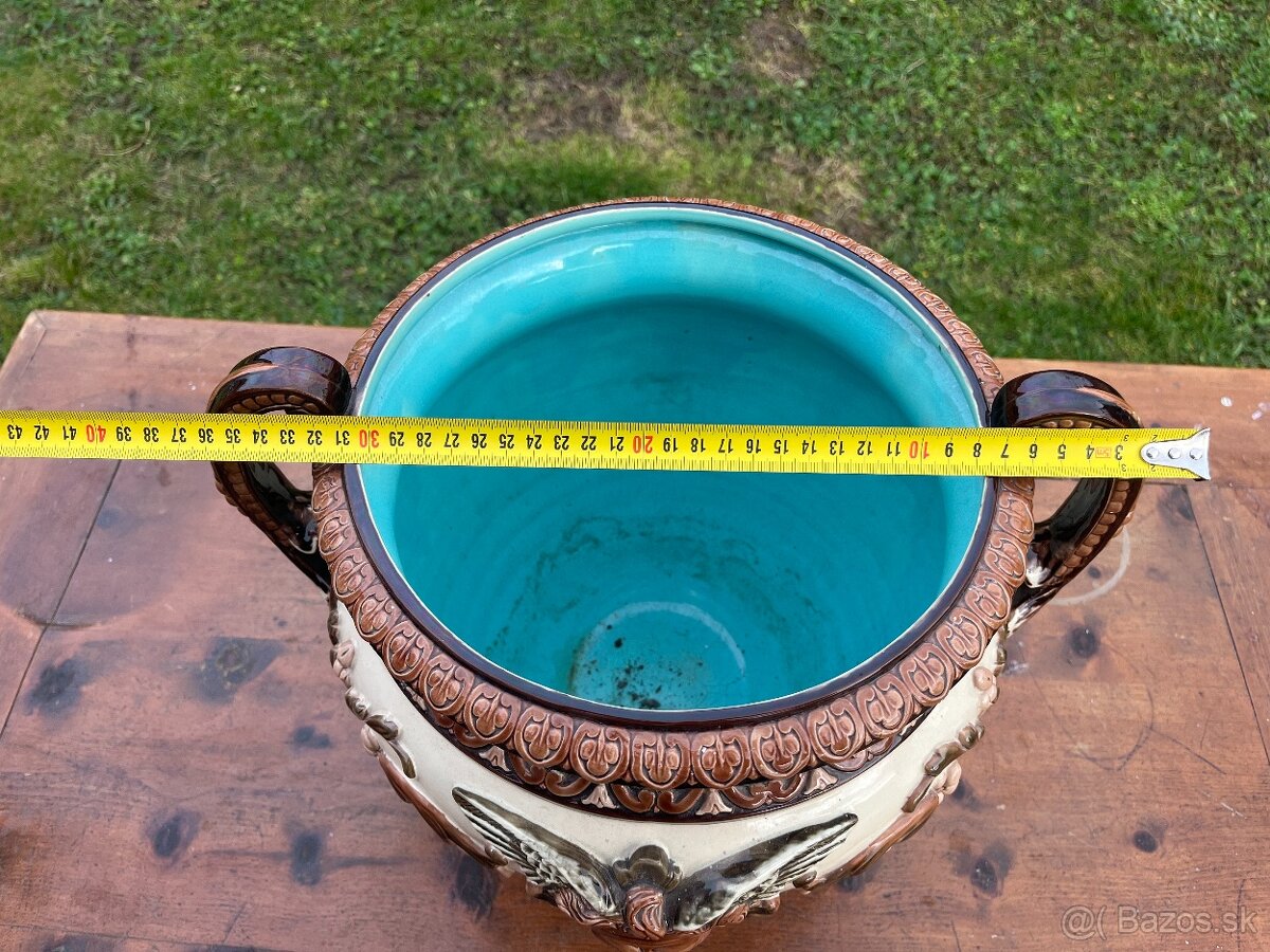 Obrovský majolikový kvetináč - 5