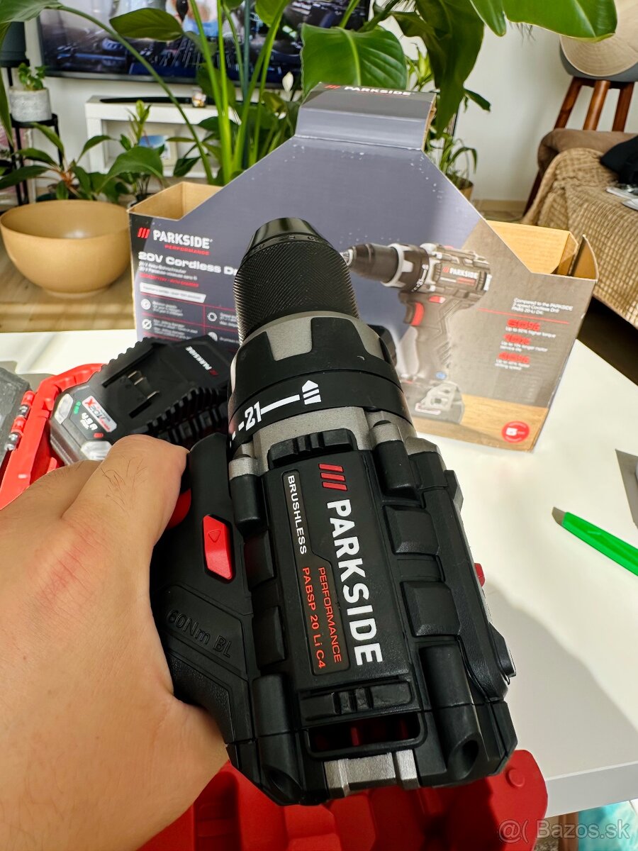 Parkside perfromance nová vrtacka 20v set nove - 5