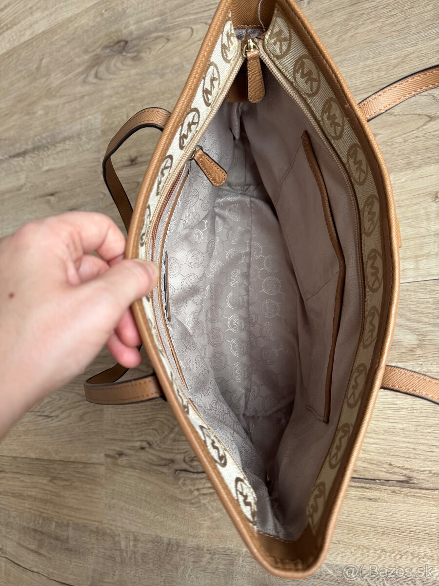 Michael Kors kabelka koža + textil - 5