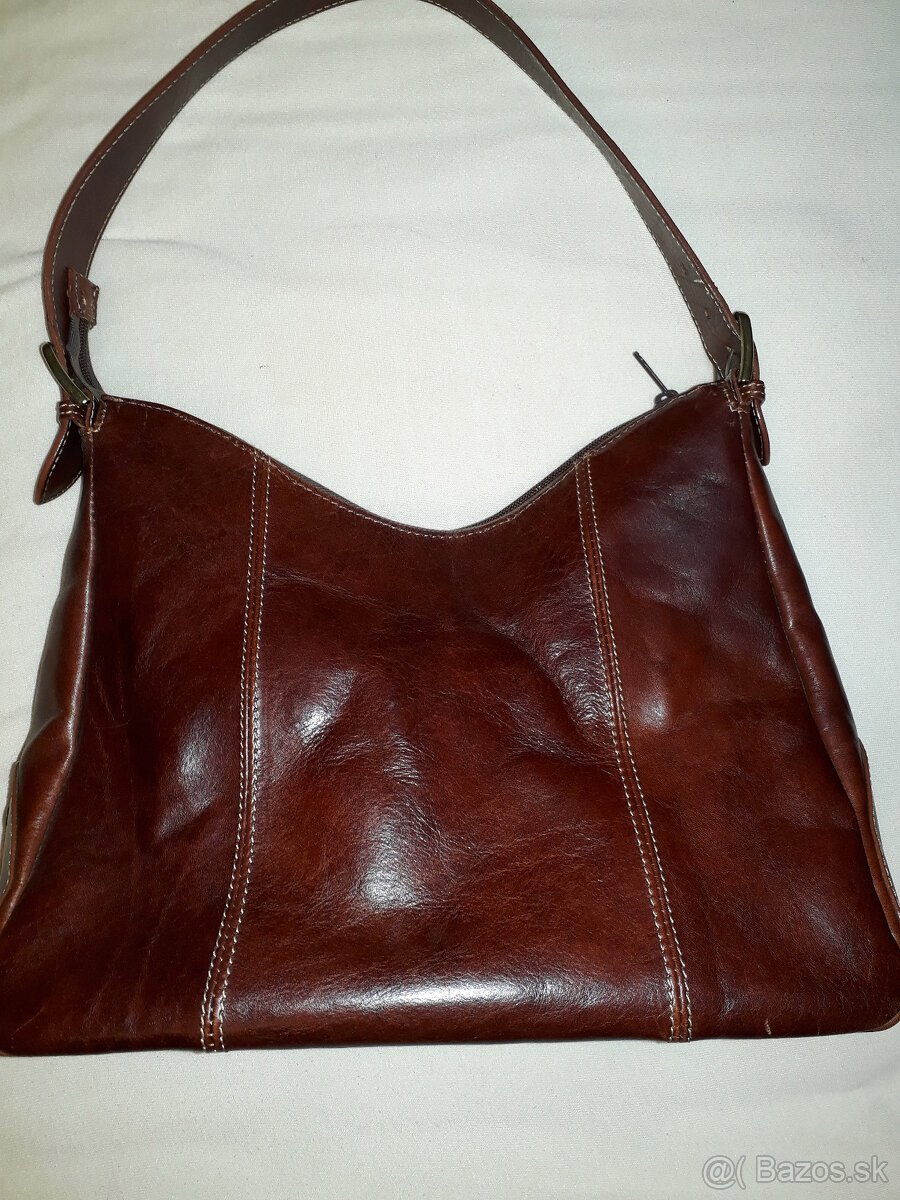 hnedá kožená kabelka sofie and jane - 5