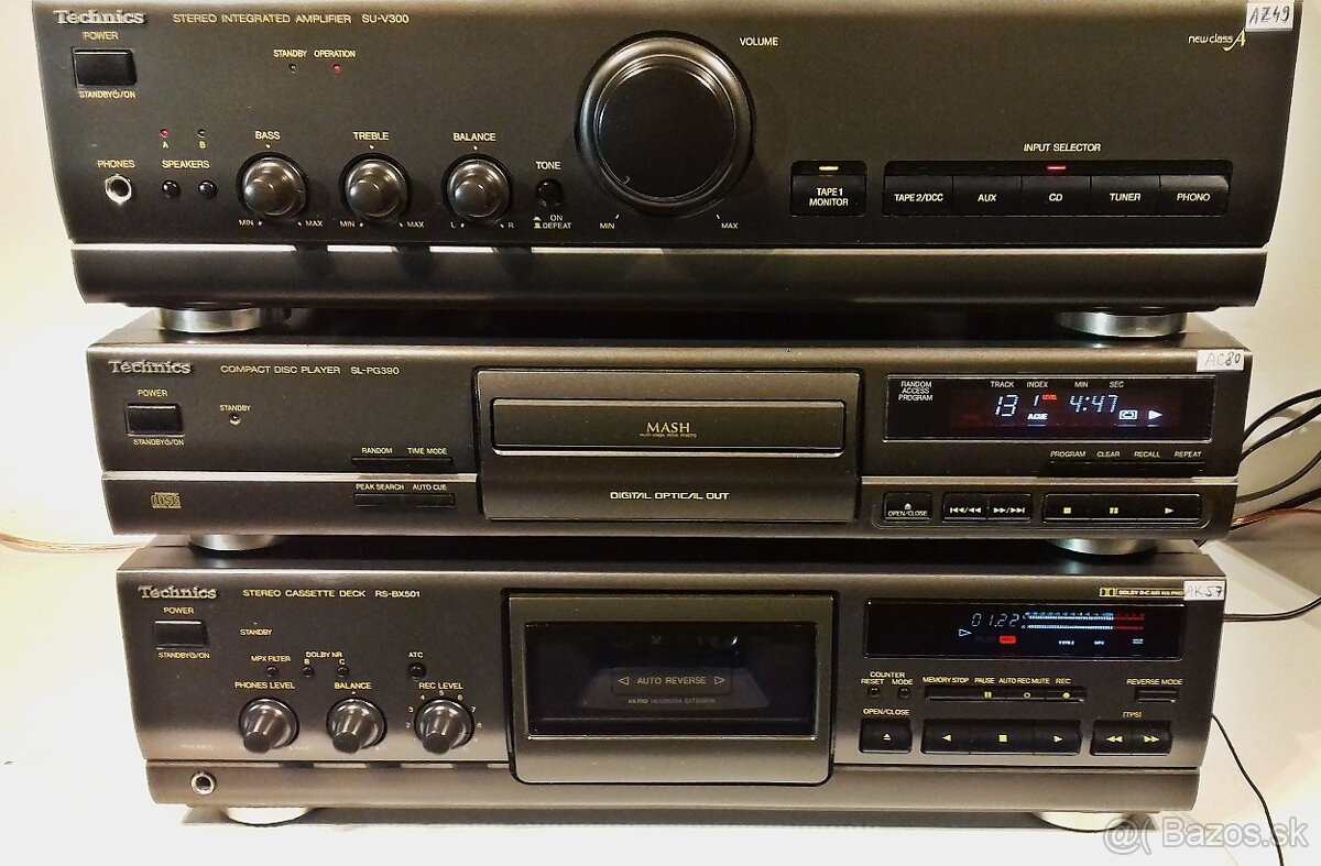 Zostava TECHNICS C01 tuner,equalizer,zosilnovac,CD,tape deck - 5