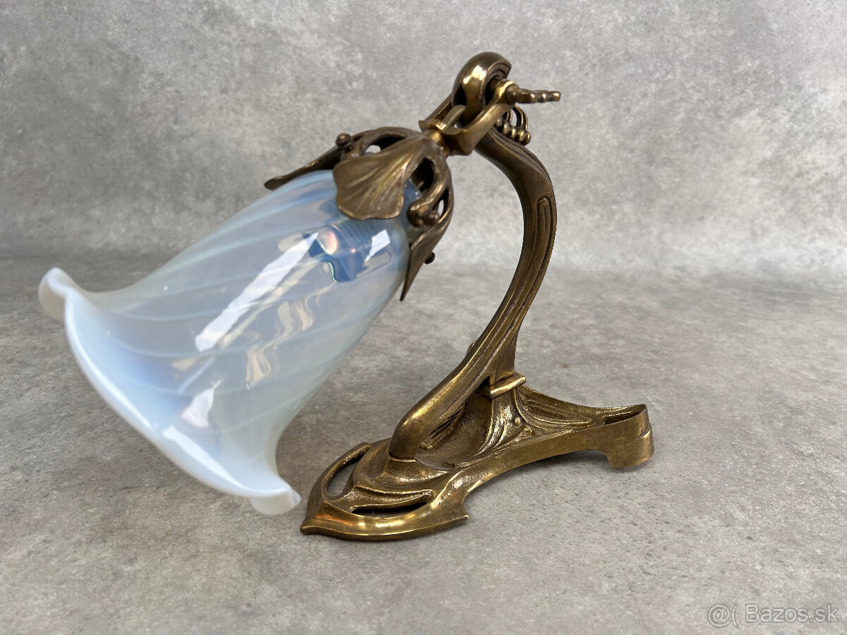 Secesný luster +3 nástenné lampy - 5