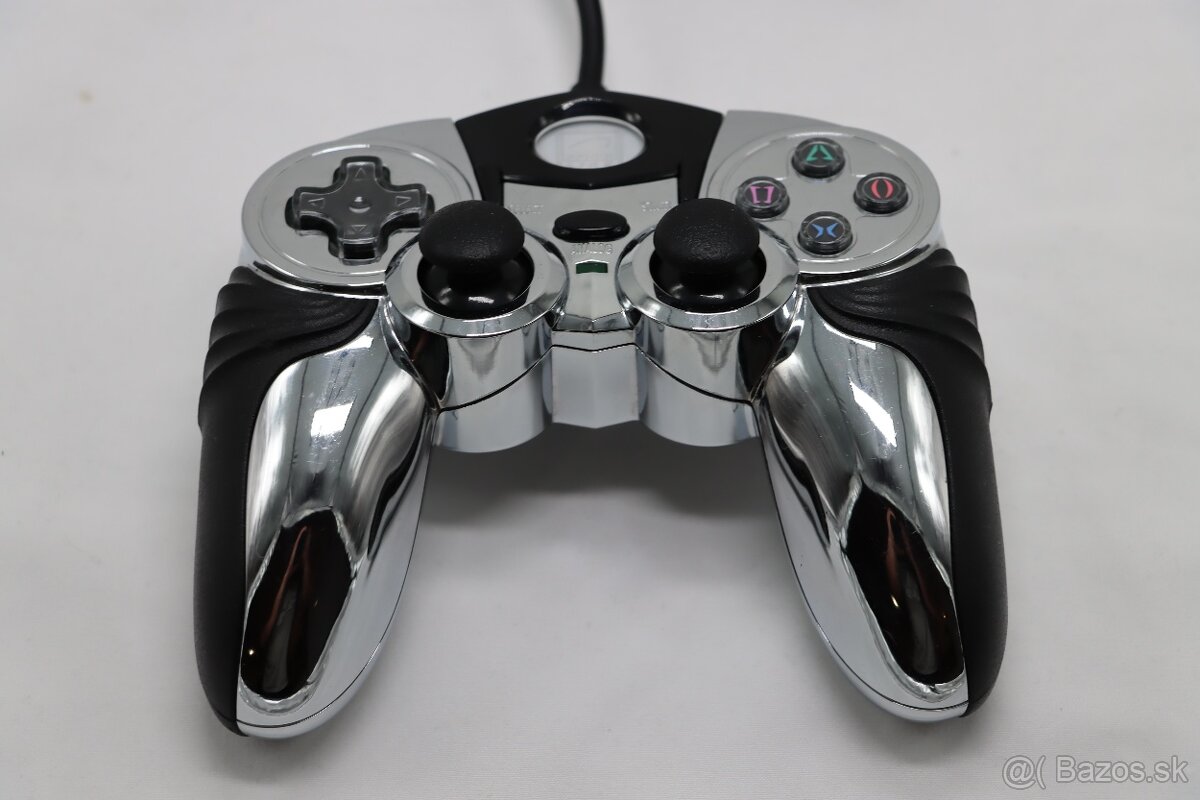 PS2 Slim SCPH-75004 + ovládač Speed Link + karta - 5