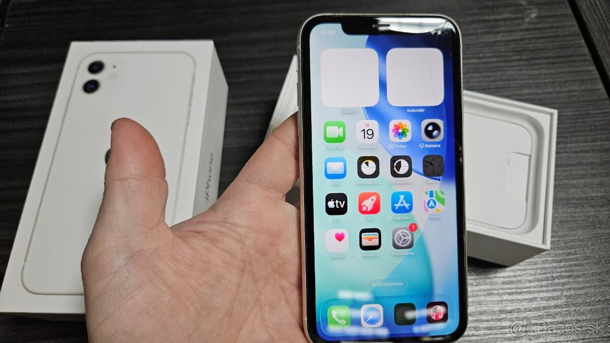 Apple iPhone 11 biely 128GB - puknutý - 5
