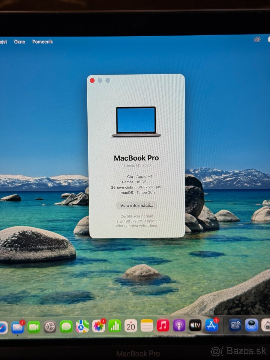 MacBook Pro 13 M1 2020 16GB 1TB SSD - TOP STAV - 5