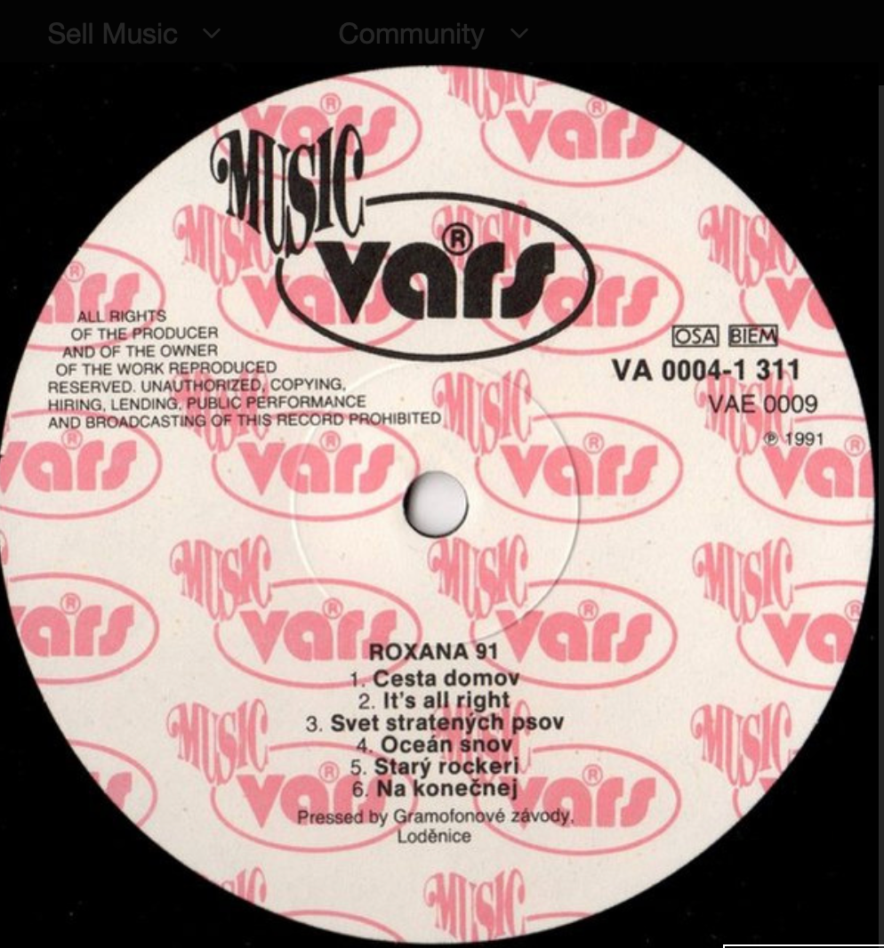 Roxana '91 vinyl ULTRA rarita - 5