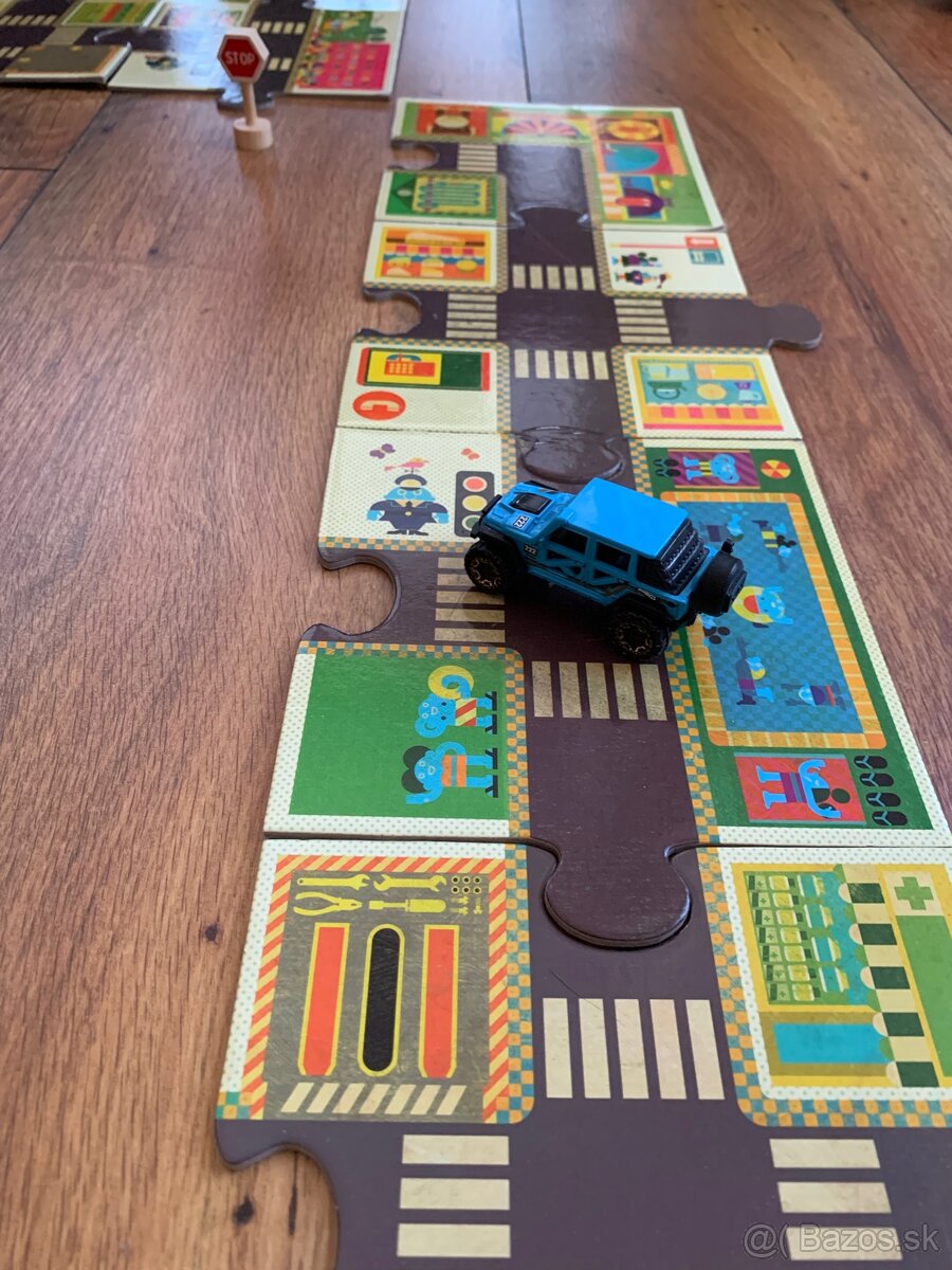 DJECO puzzle - Mesto (skladacia dráha - cesta) - 5