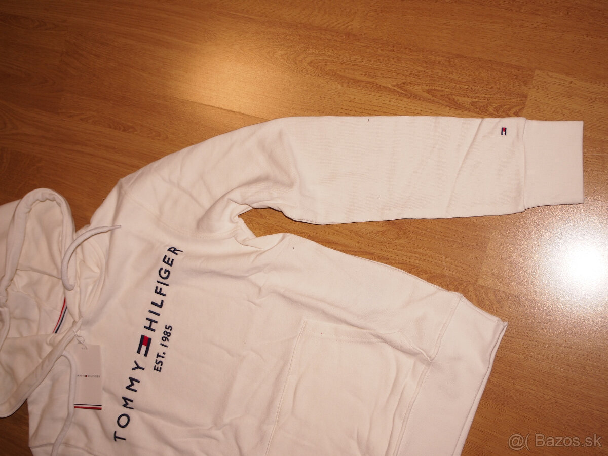 Tommy Hilfiger dámska mikina biela s kapucnou - 5