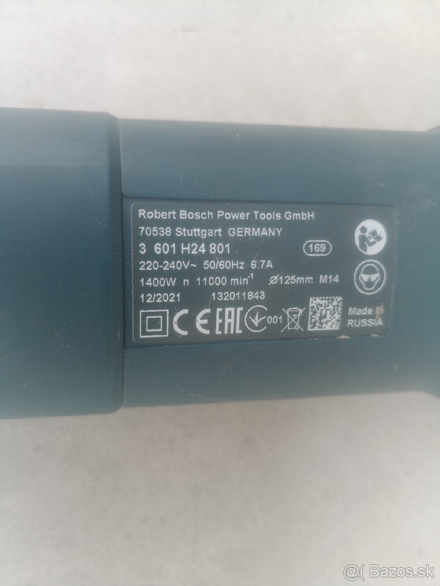 Bosch 1400w uhlová brúska - 5