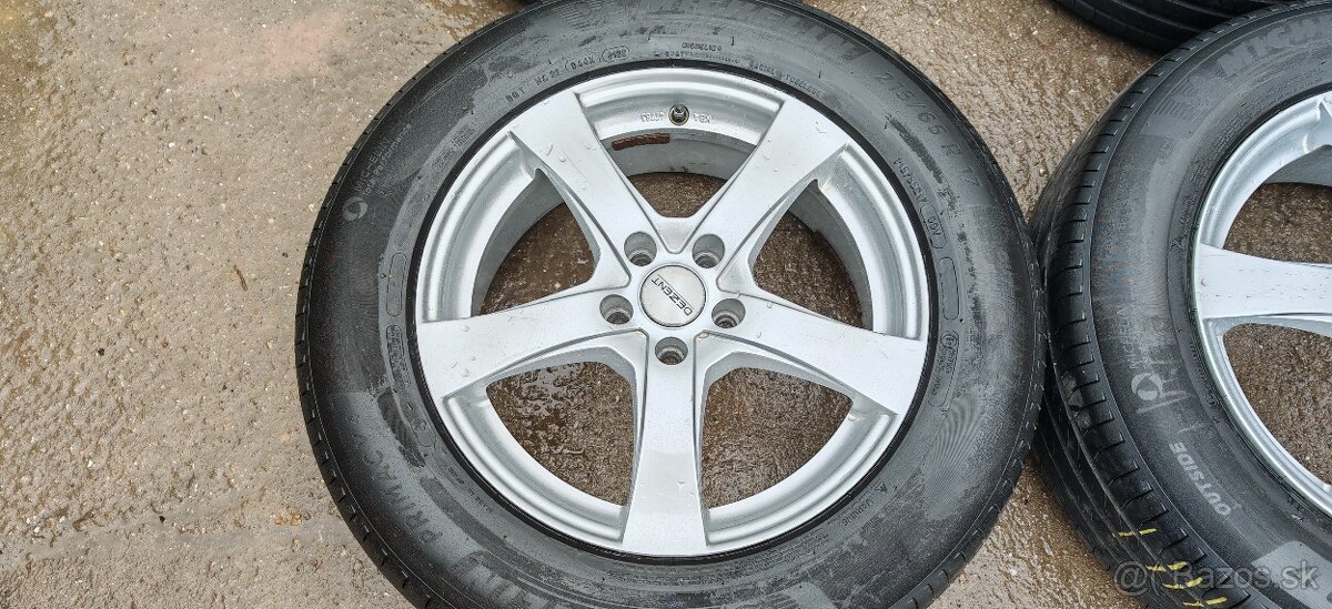 ALU Dezent 5x108 a letné Michelin Primacy 4 215/65 R17 - 5