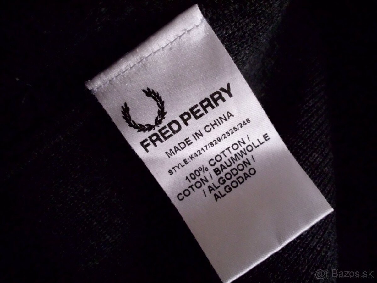 Fred Perry pánsky sveter tmavošedý L-M - 5