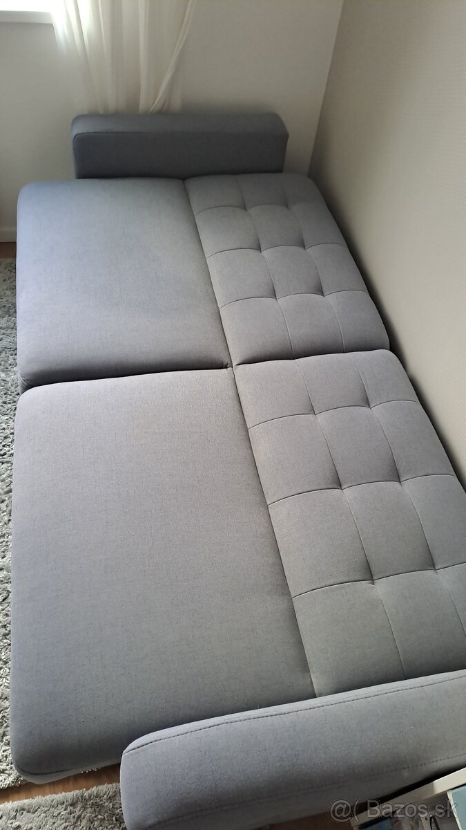 Rozkladacia pohovka svetlosivá - 5