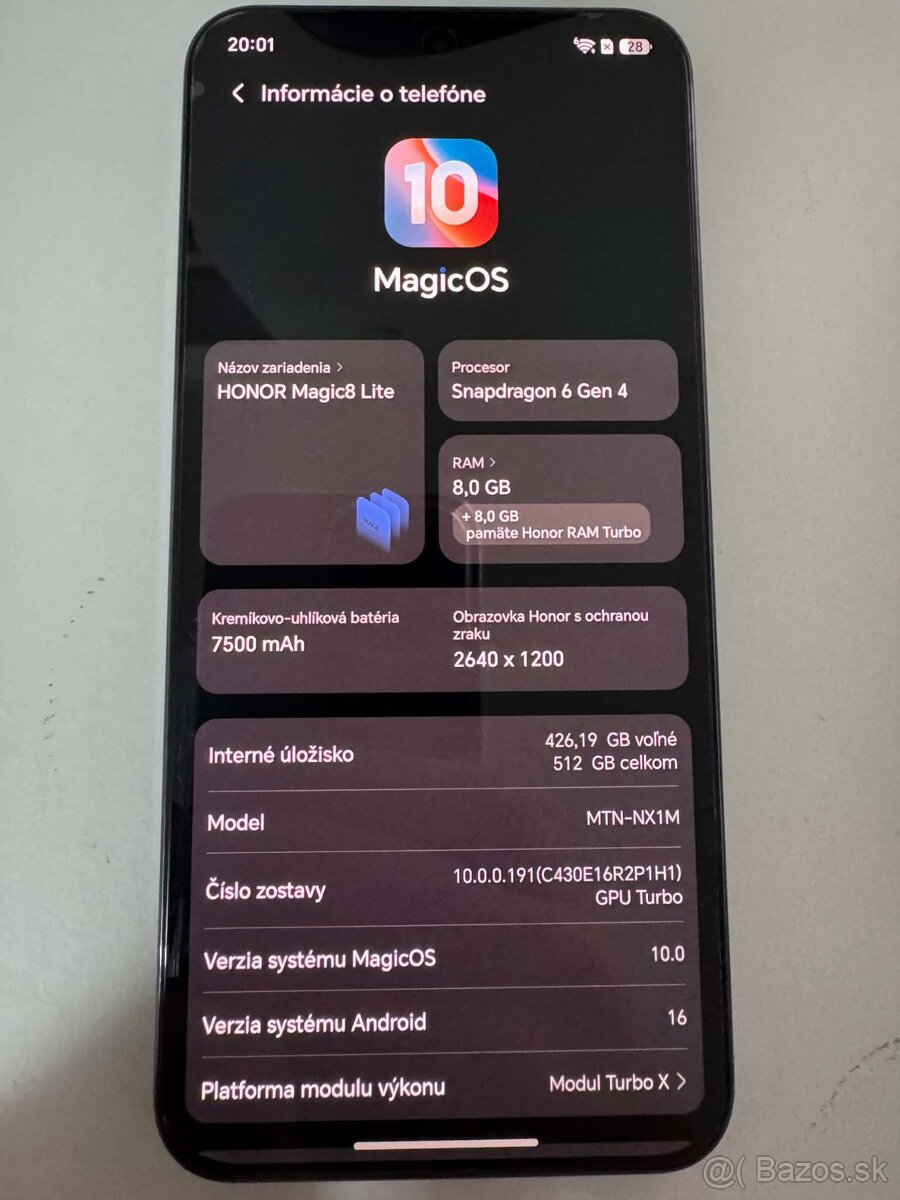 Honor Magic 8 lite - 512gb - 5