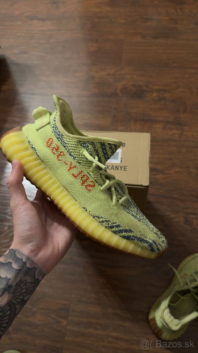Yeezy 350 V2 Semi Frozen Yellow - 5