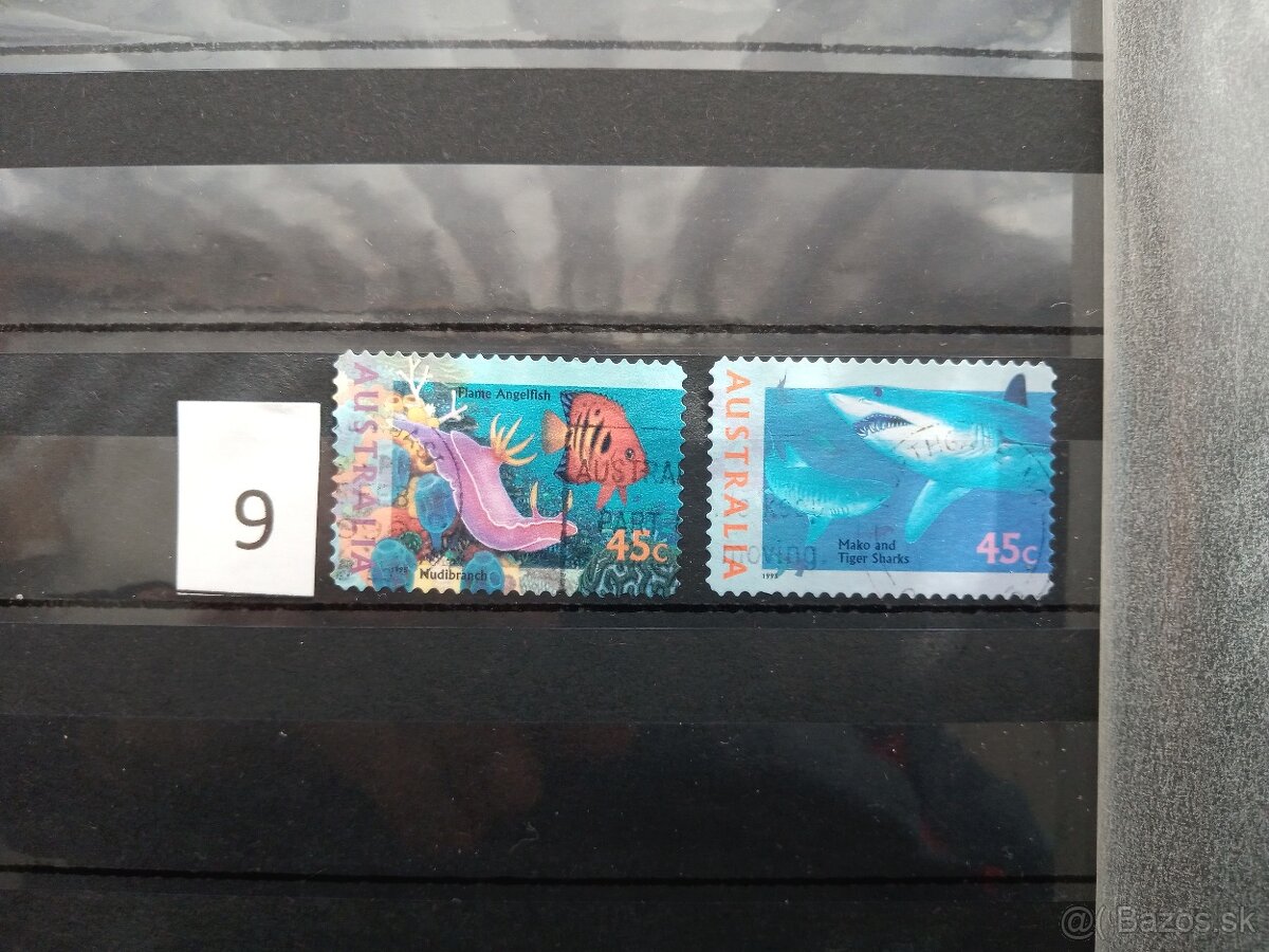 Poštové známky č.469 - OCEÁNIA - 20 sérií - 5