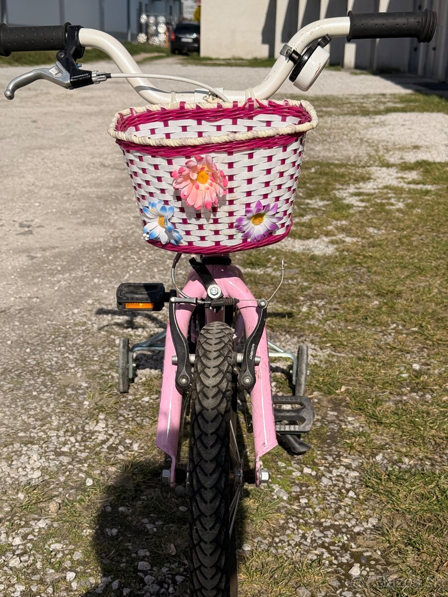 Detský, ružový bicykel - 5