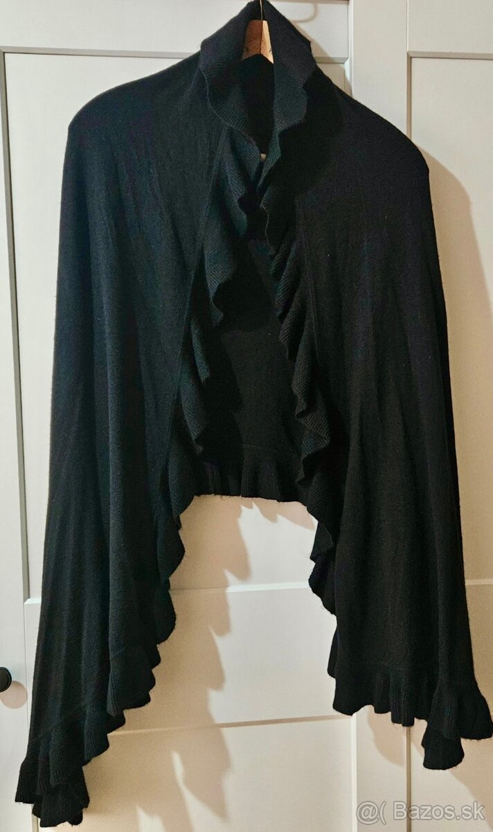 DÁMSKE PONČO CAMEL A ČIERNE - 5