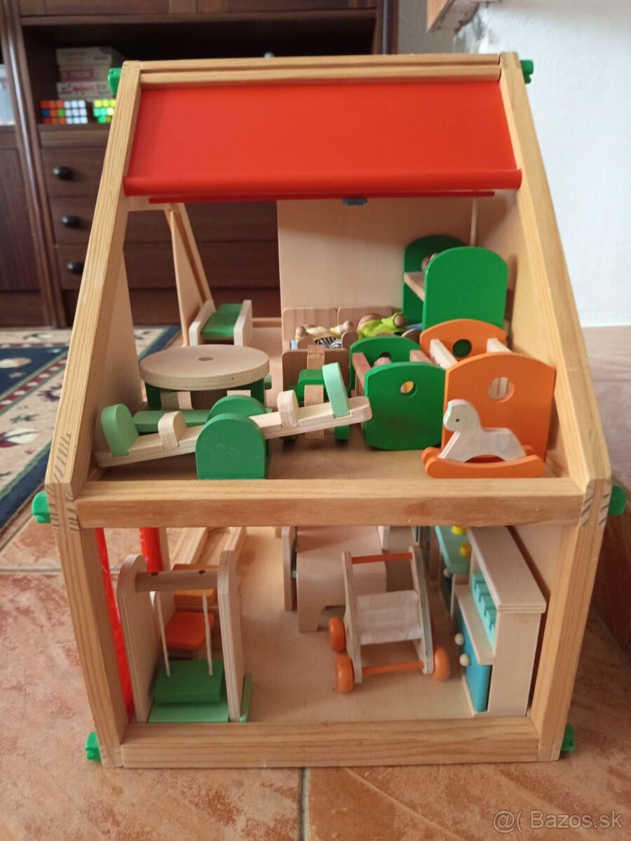 Drevený domček so zariadením - 5