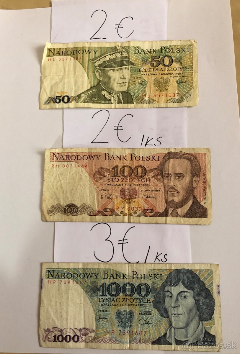 Staré bankovky 1 - 5