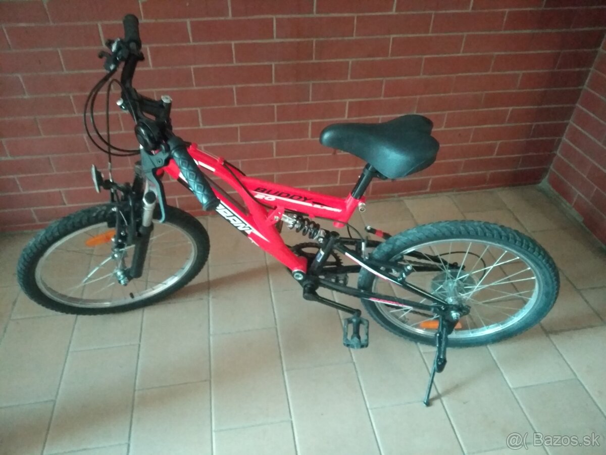 Predám detský bicykel Olpran Buddy 20" červená/čierna - 5