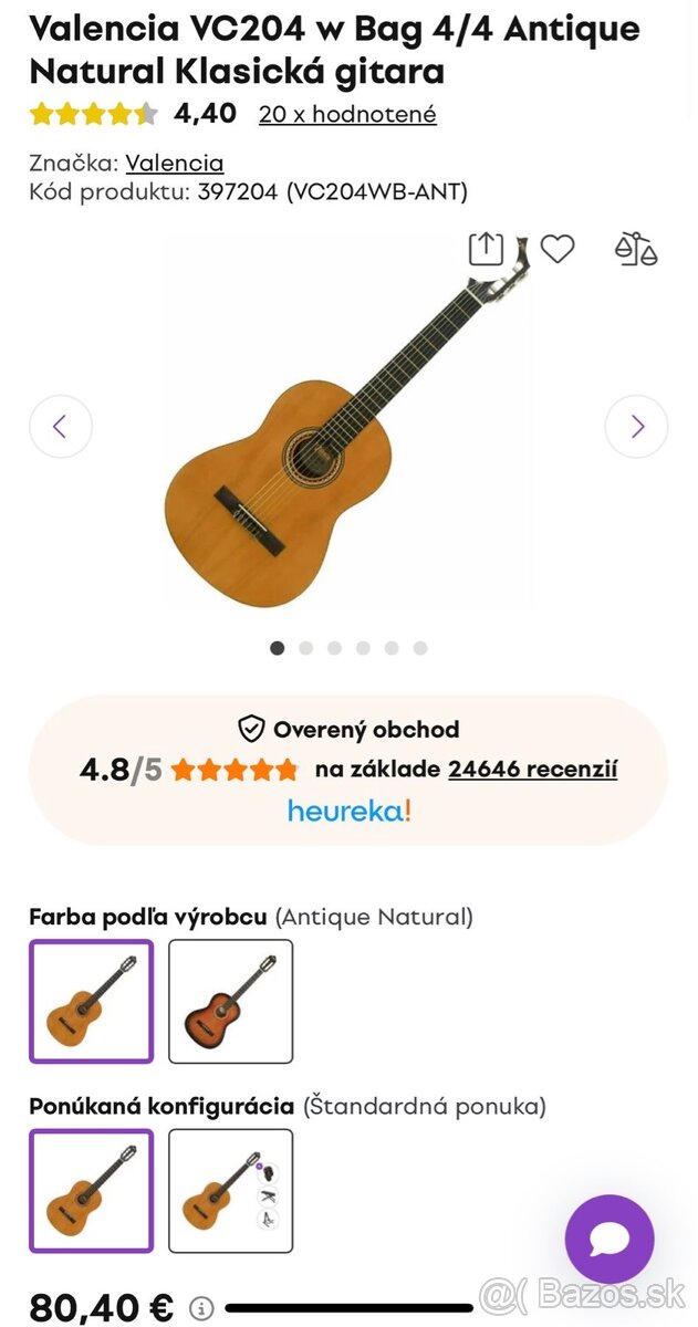 Klasická gitara s puzdrom - 5