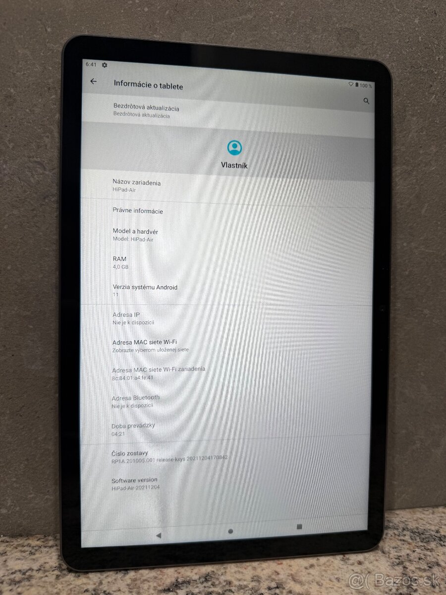Tablet Chuwi Hipad Air 10palcový 4gb Ram, 8jadier - 5