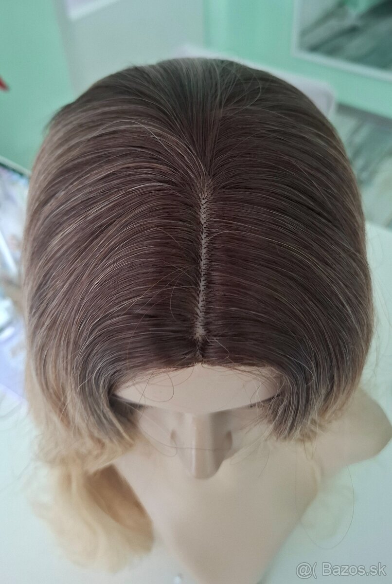 Blond ombre vlnitá parochňa - 5