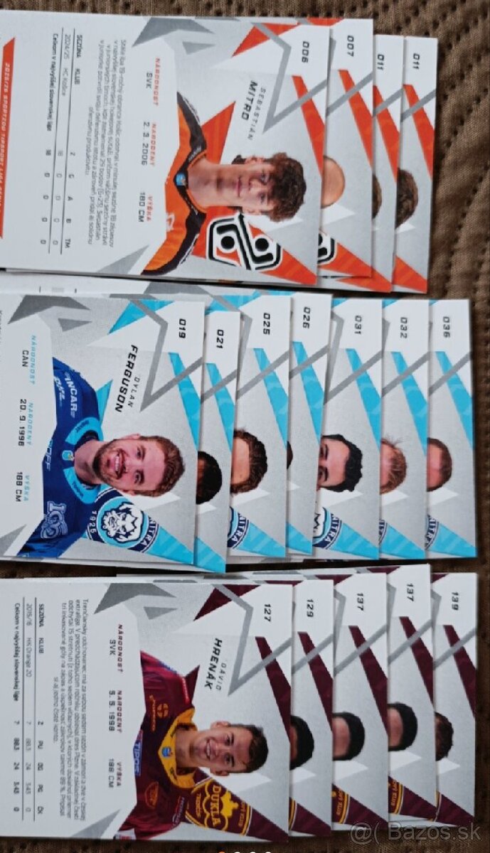 Hokejové kartičky Tipsport extraligy 25/26 - 5