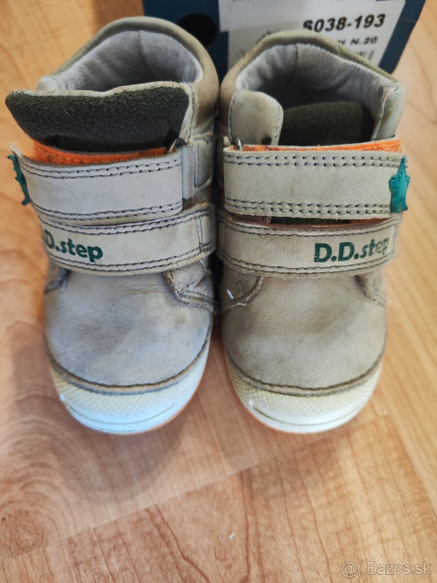 Kožené prechodne topánky DD step - 5