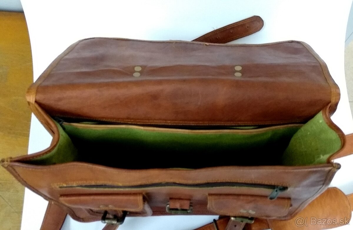 Nová Ručne vyrábaná kožená Aktovka - 5