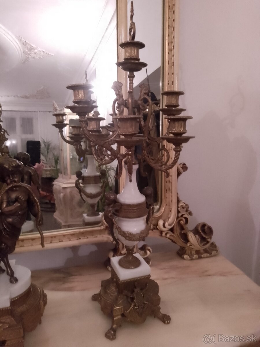 Krbové hodiny so svietnikmi - 5