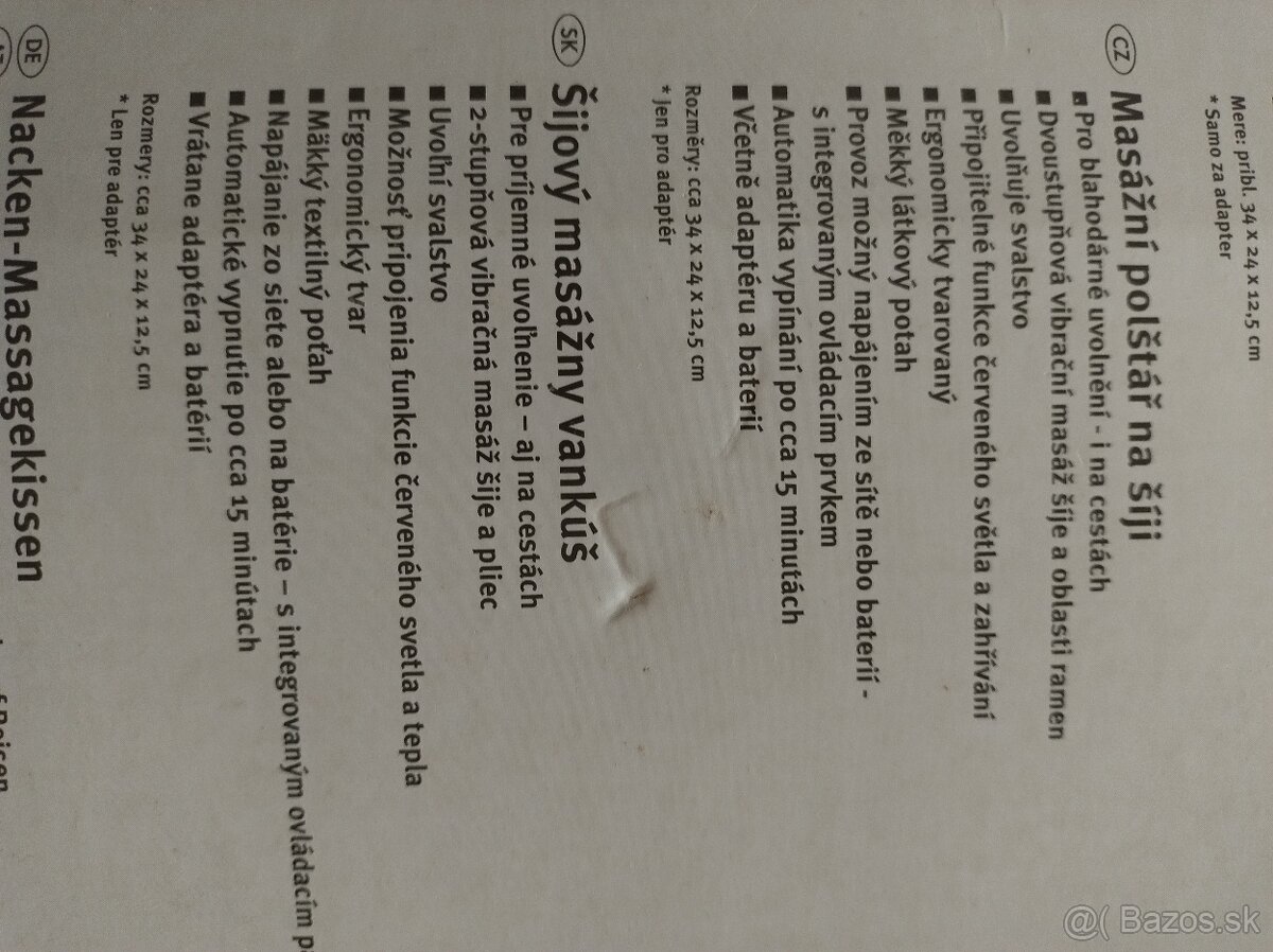 Masážny vankúš na krk - 5