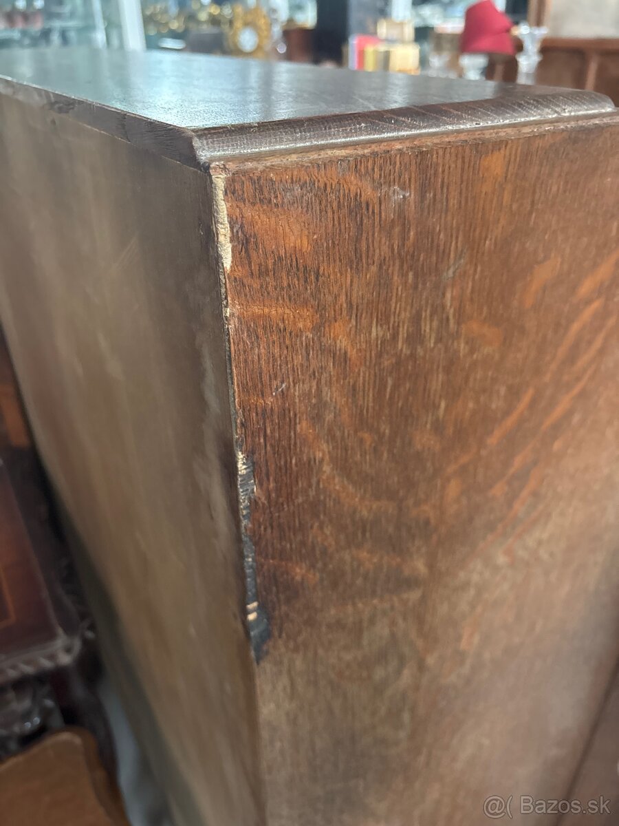 Sekretár / písací stolík s výklopnou doskou dub - 5