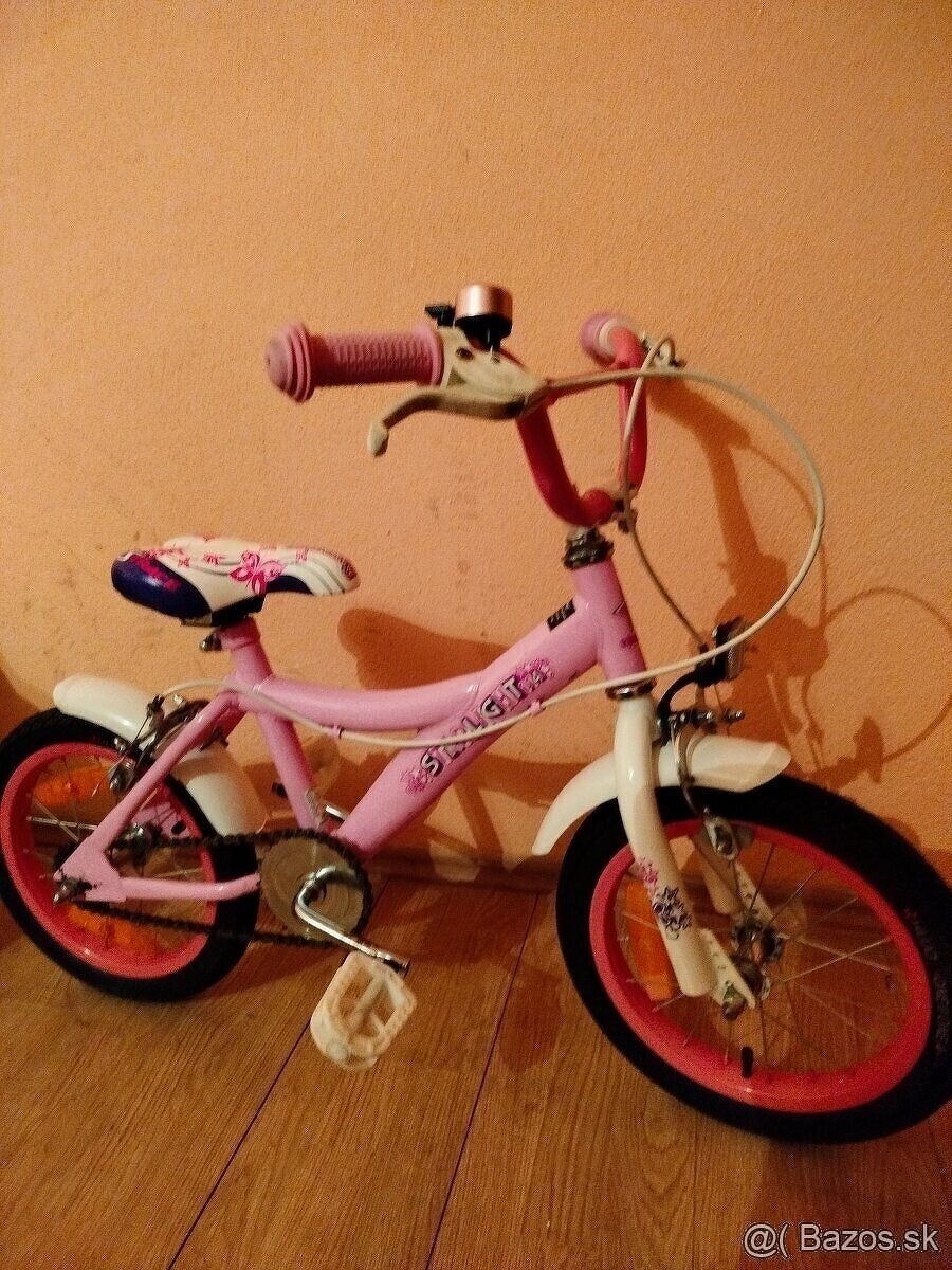 Detský bicykel 14 ružový - 5