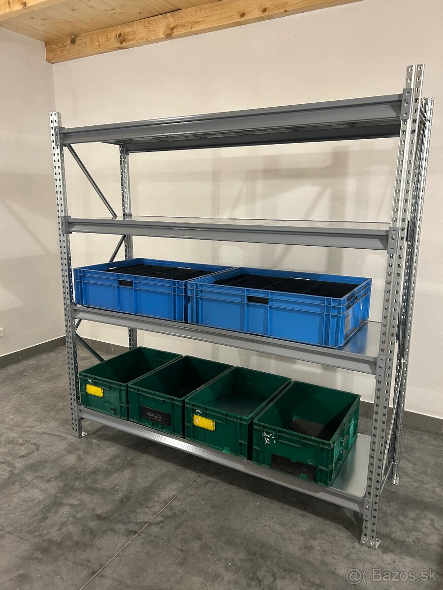 Policovy regál pozinkovaný, priemyselný - 5
