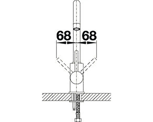 Kuchynská drezová batéria páková Blanco MIDA chrómová 517742 - 5