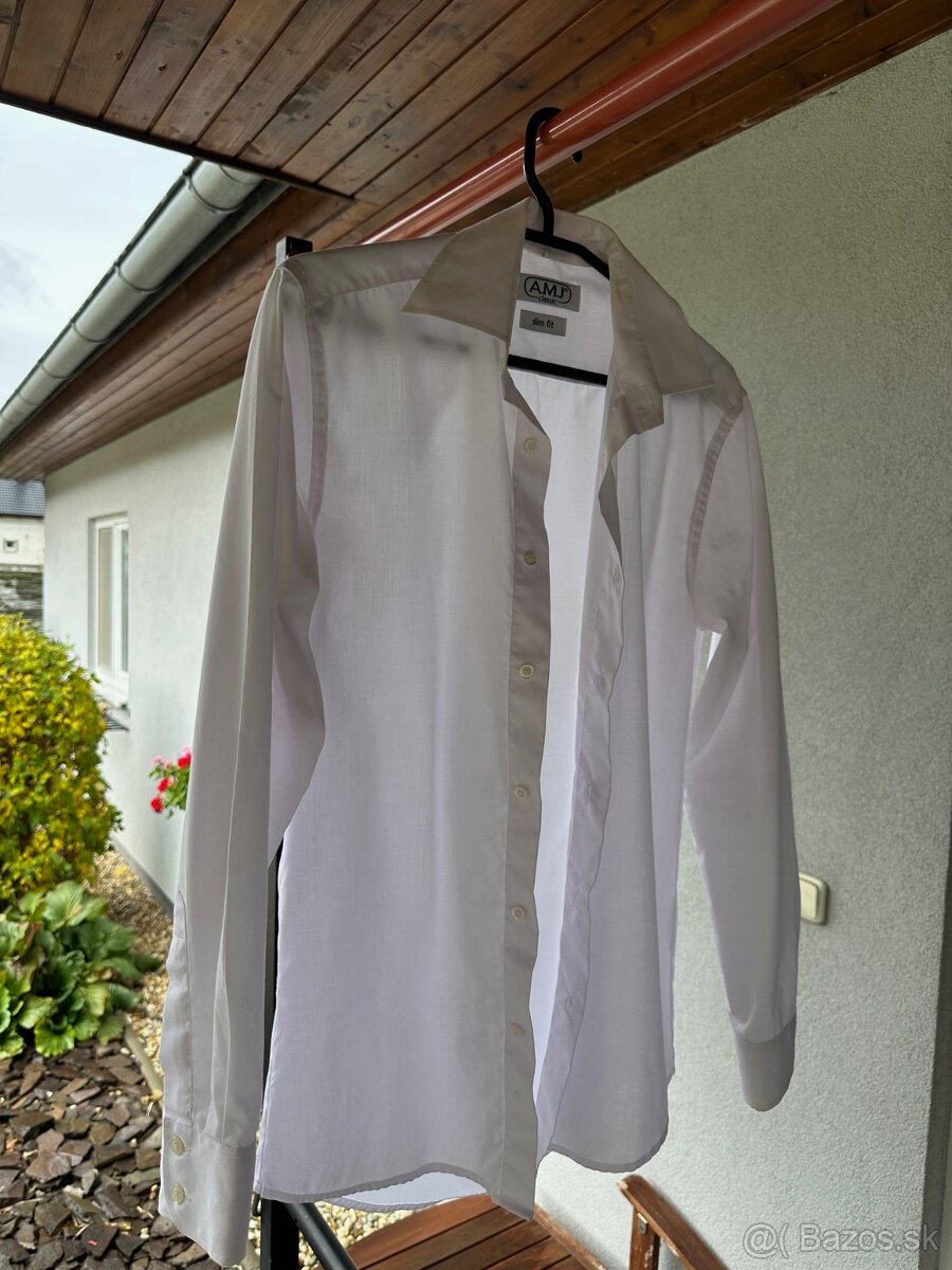 Kvalitný tmavomodrý oblek - stužková/promócie - 5