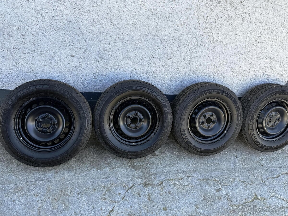 VW Crafter,MAN TGE disky zátaž 1200kg+zimné pneu 235/65 R16C - 5