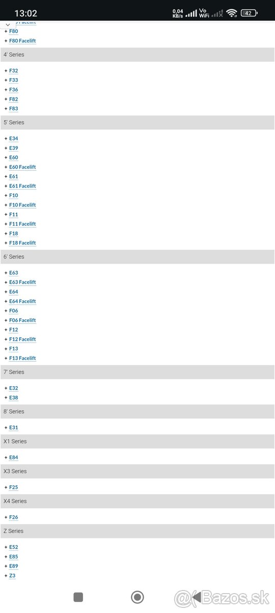 Predam gumene ovalne puzdra BMW - 5