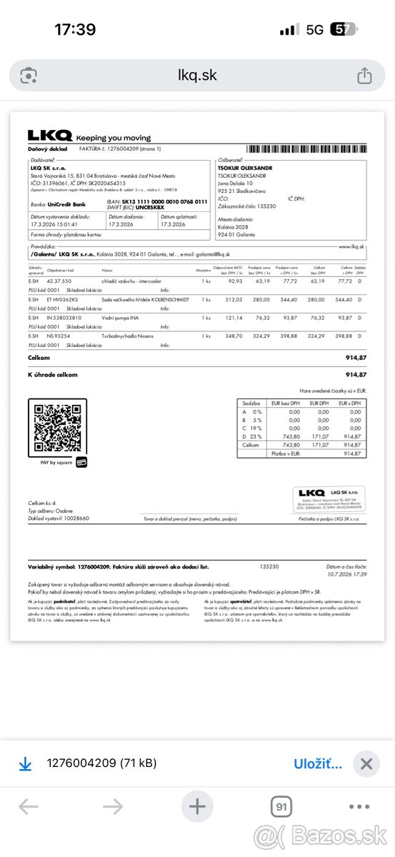 Turbo na T5 2.5 128kw - 5