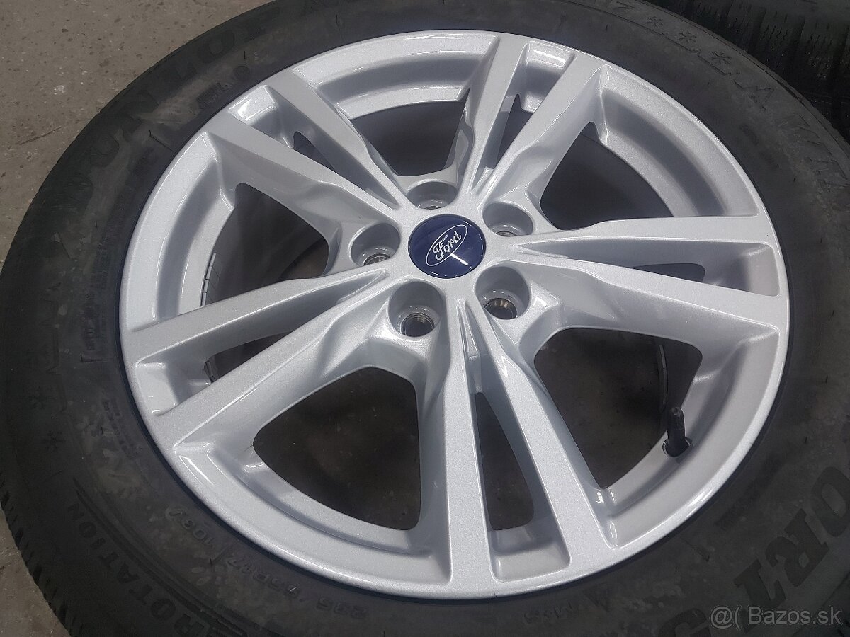 5x108R17 elektrony orig.FORD -235/55R17 DUNLOP zimné pneu - 5