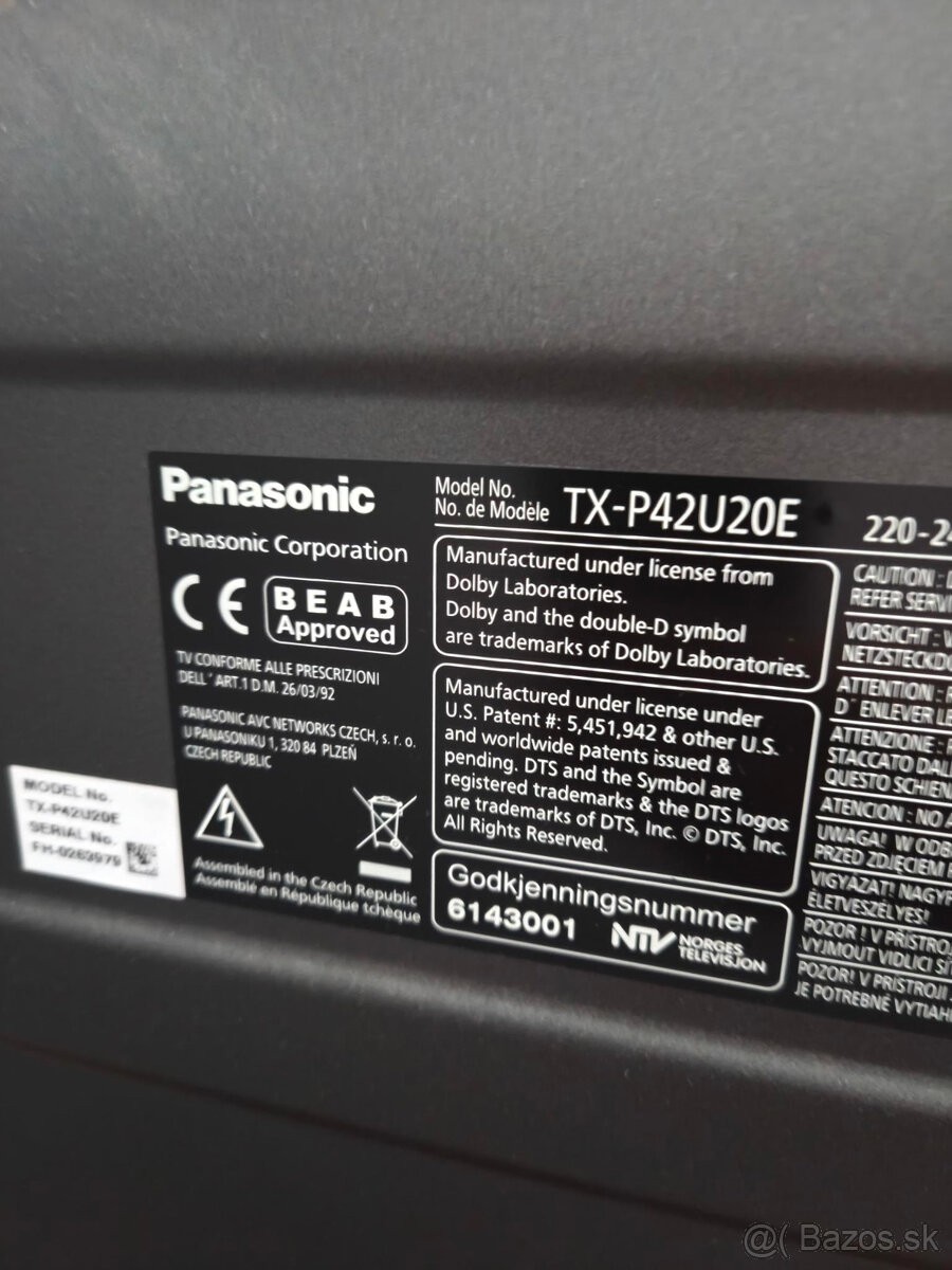 Panasonic TX-P42U20E - 5